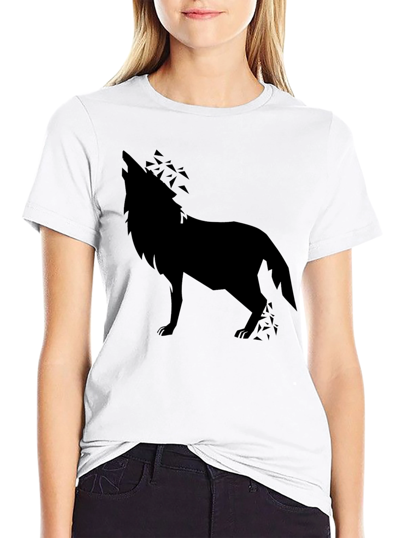 Wolf Graphic Black T-Shirt