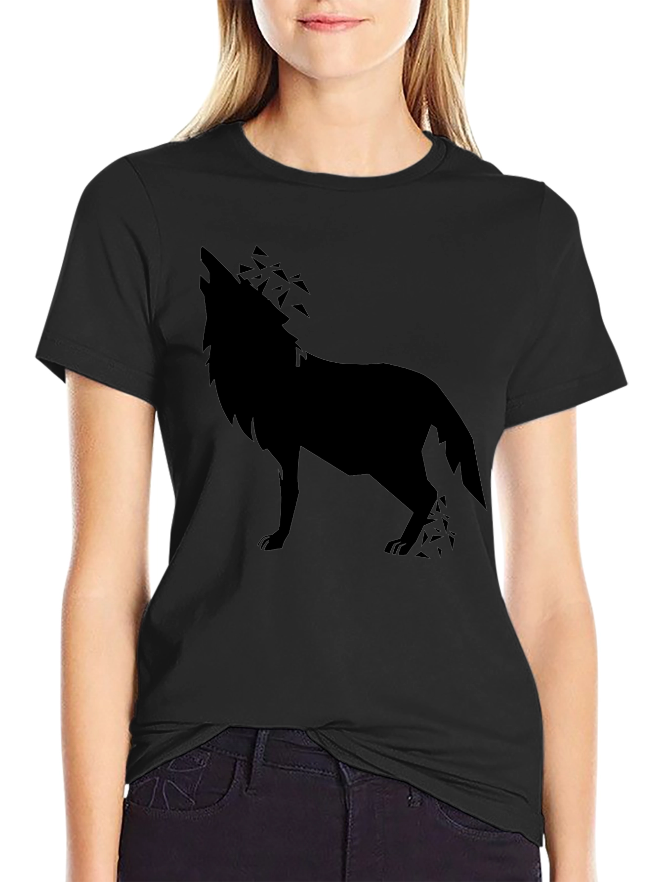 Wolf Graphic Black T-Shirt