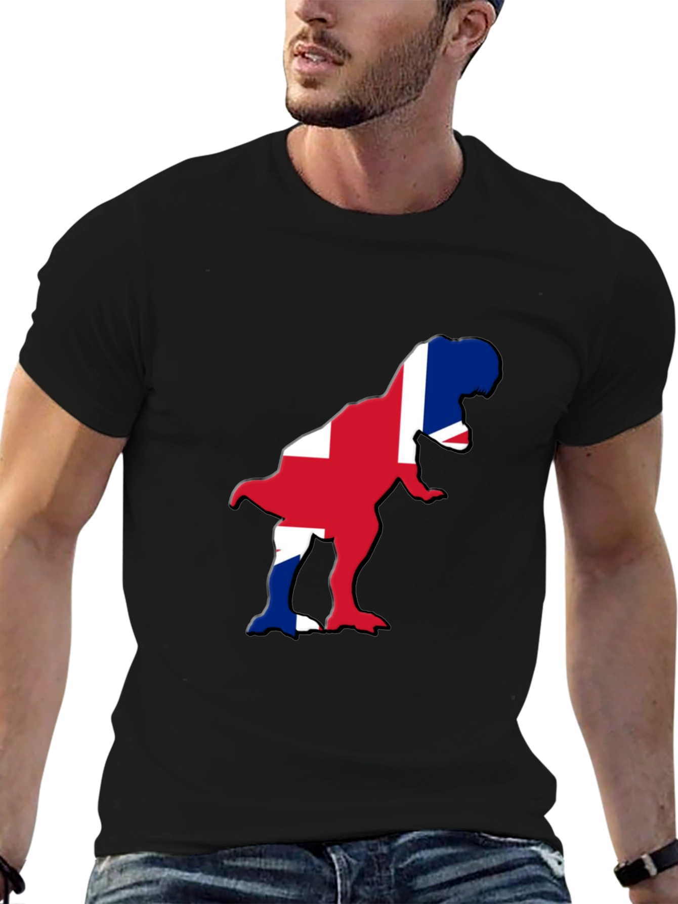 Union Jack Dinosaur Graphic Tee