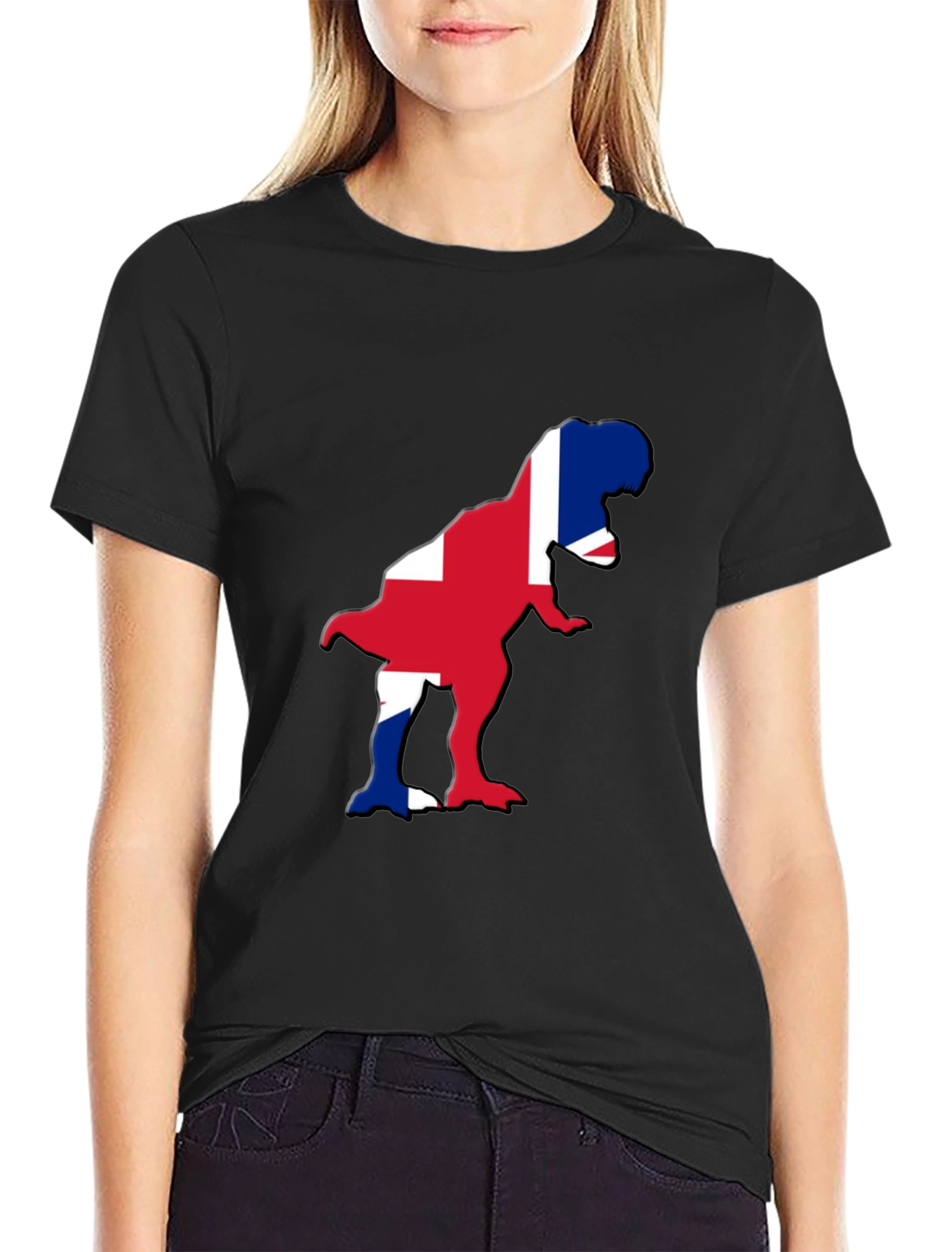 Union Jack Dinosaur Graphic Tee