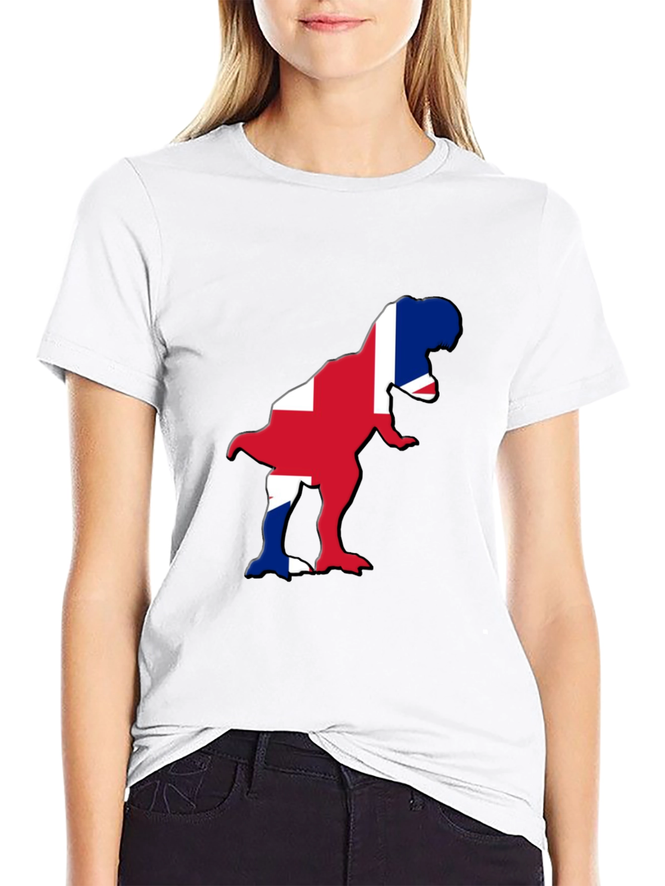 Union Jack Dinosaur Graphic Tee