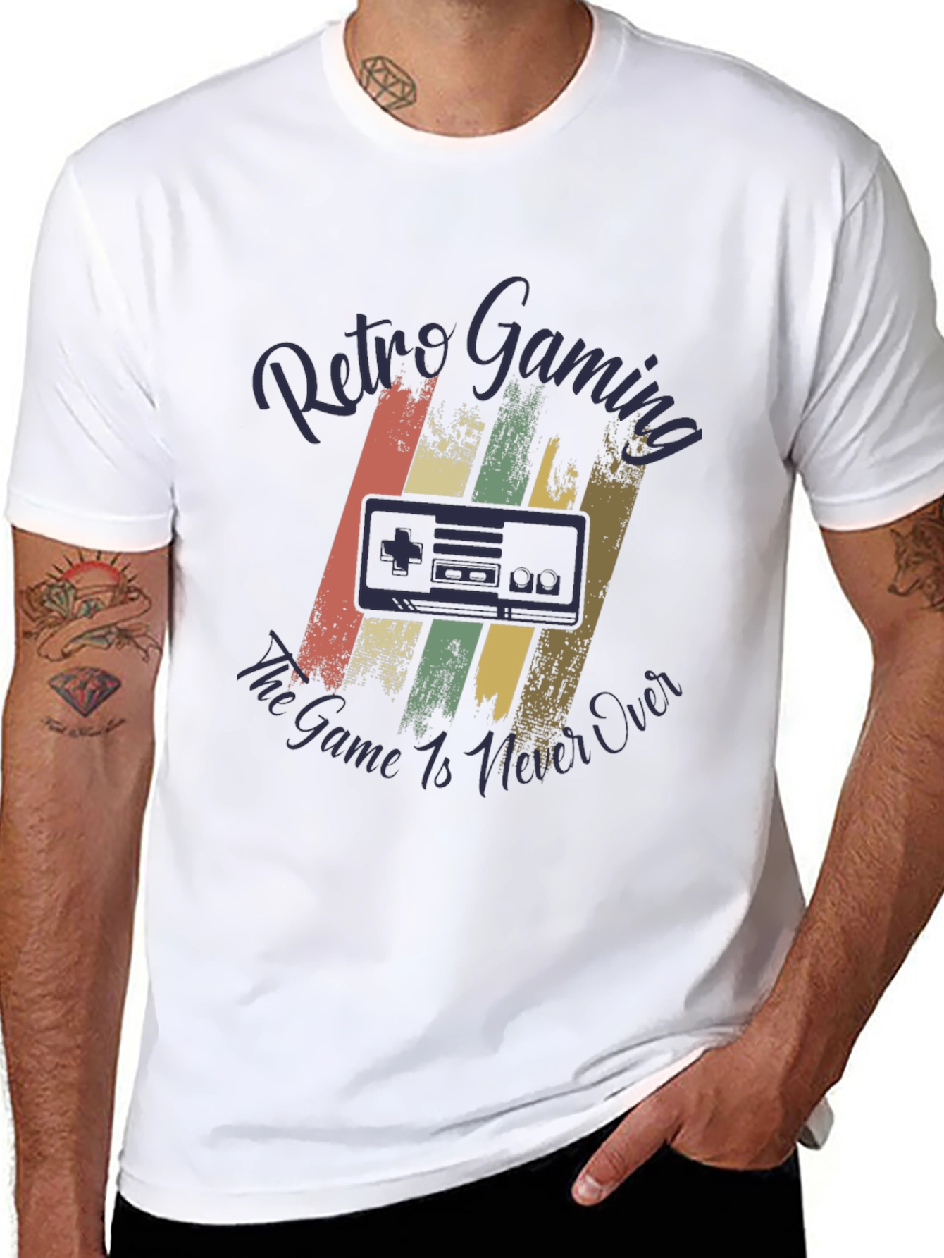 Retro Gaming T-Shirt - Game Is Never Over