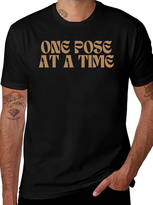 One Pose at a Time Graphic Tee - Casual Comfort