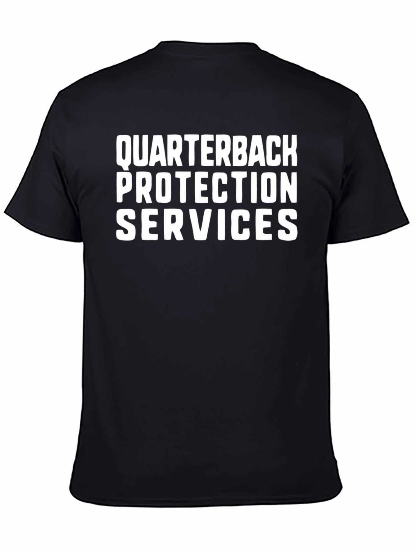 Quarterback Protection Services Black T-Shirt