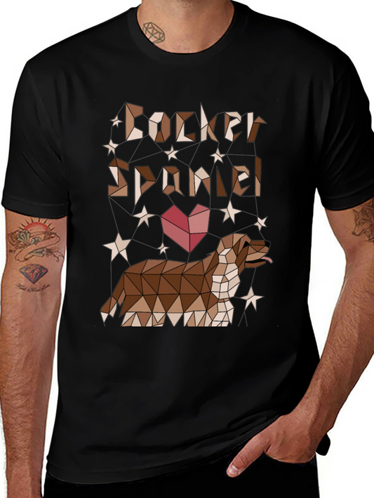 Geometric Cocker Spaniel T-Shirt