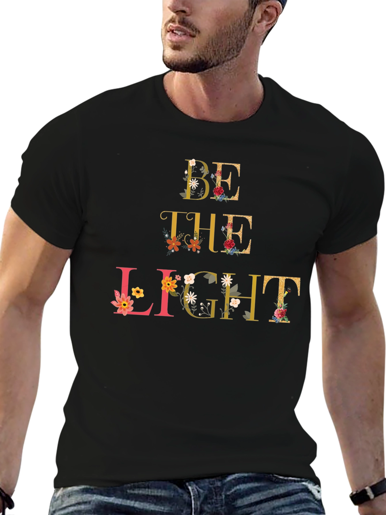 Floral Be the Light T-Shirt