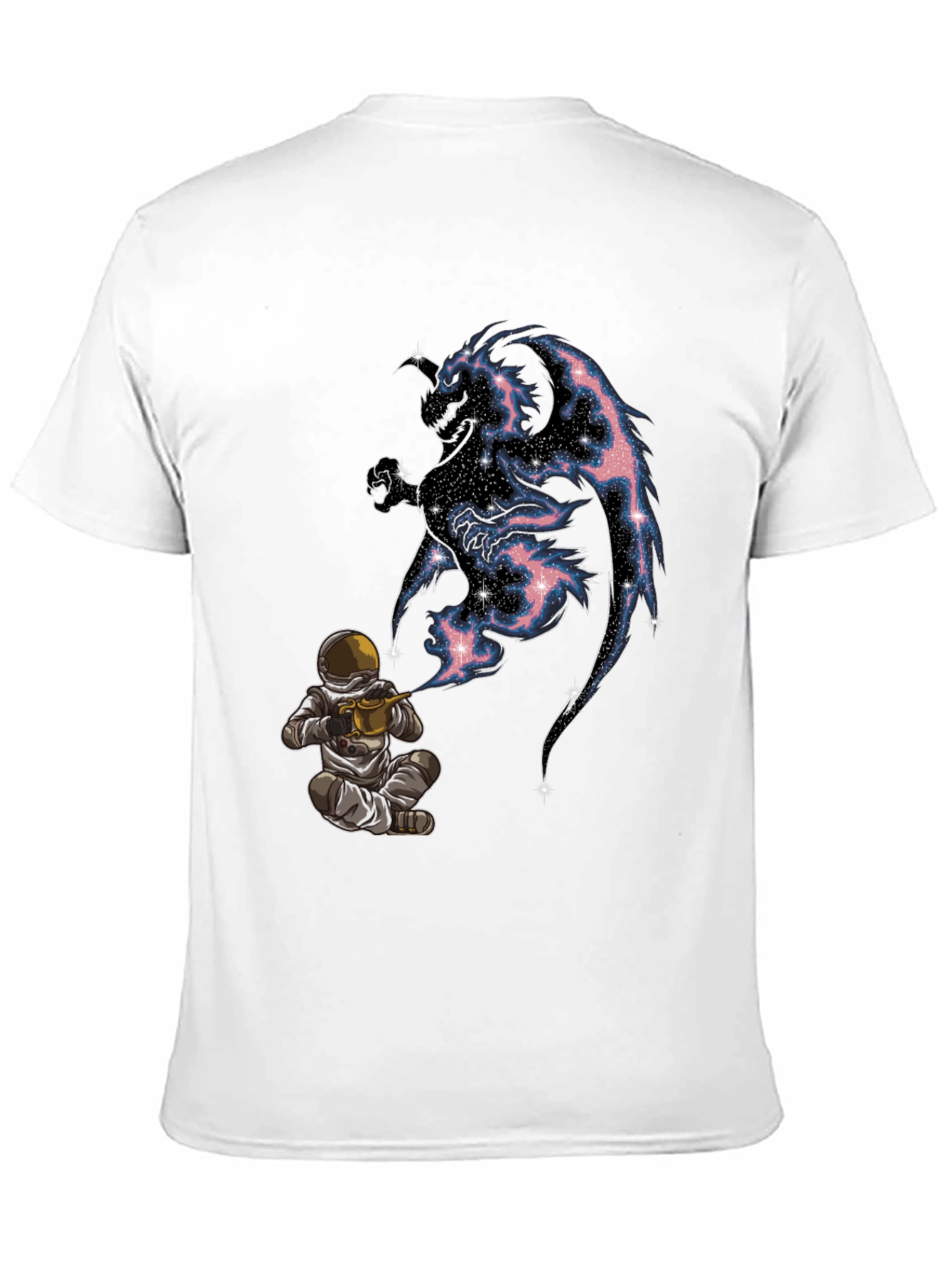 Cosmic Dragon Graphic Tee - Spaceman Gardener