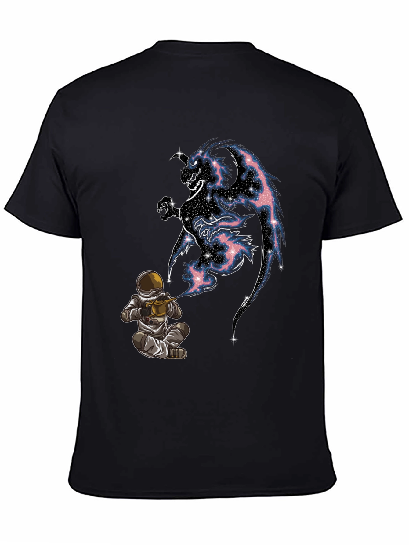 Cosmic Dragon Graphic Tee - Spaceman Gardener