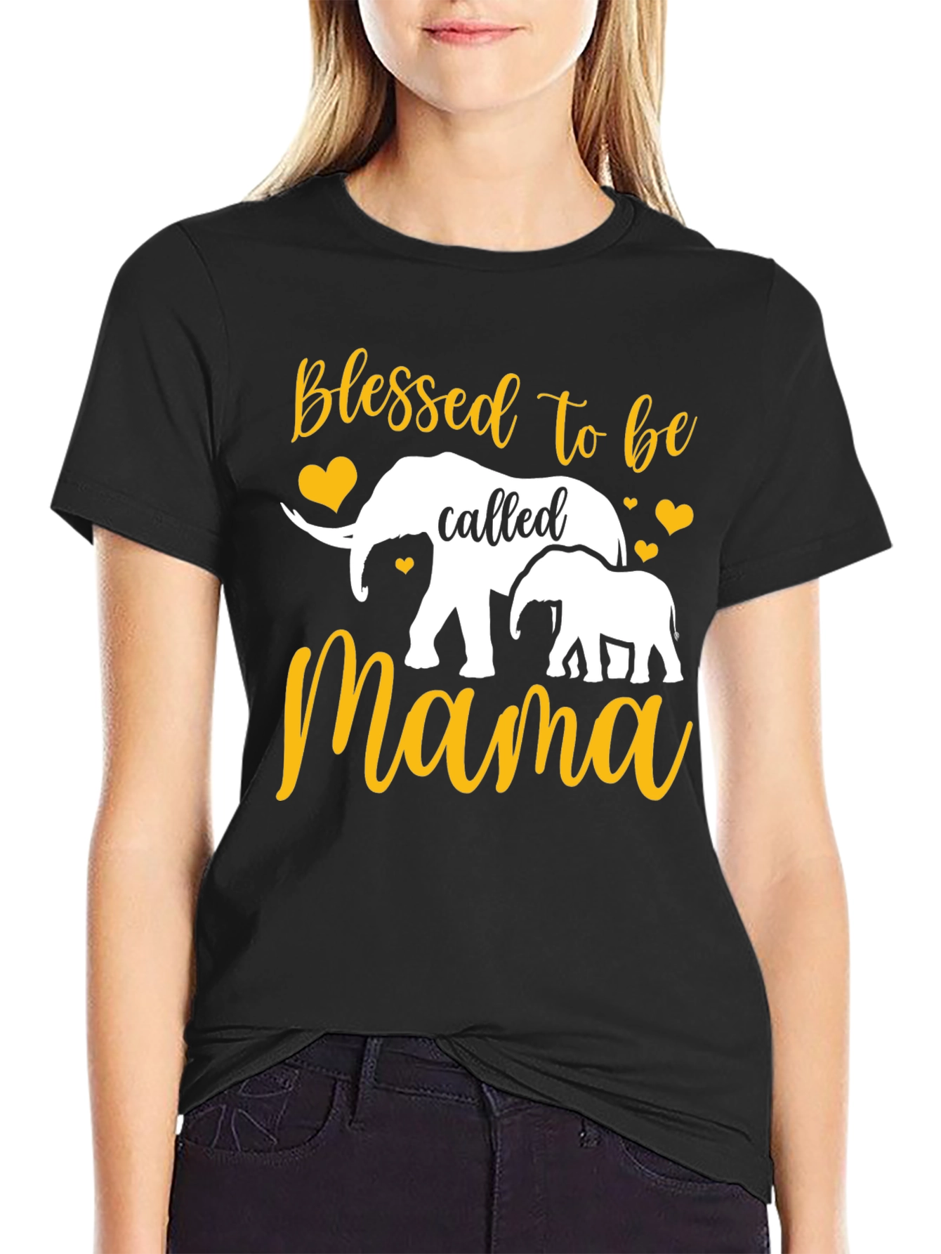 Blessed Mama Elephant T-Shirt - Mothers Day Gift
