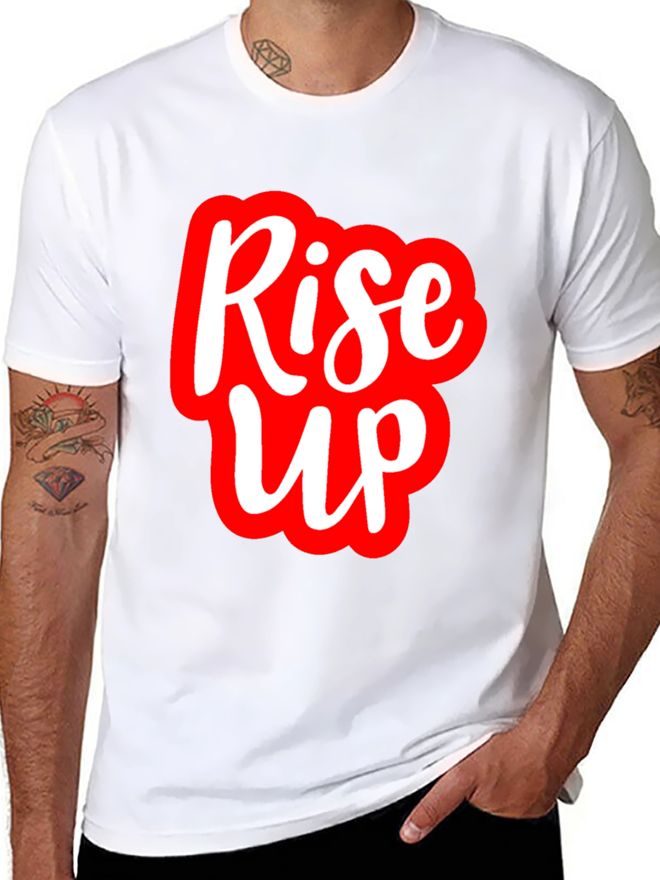 Rise Up Graphic Tee - Bold Statement Shirt