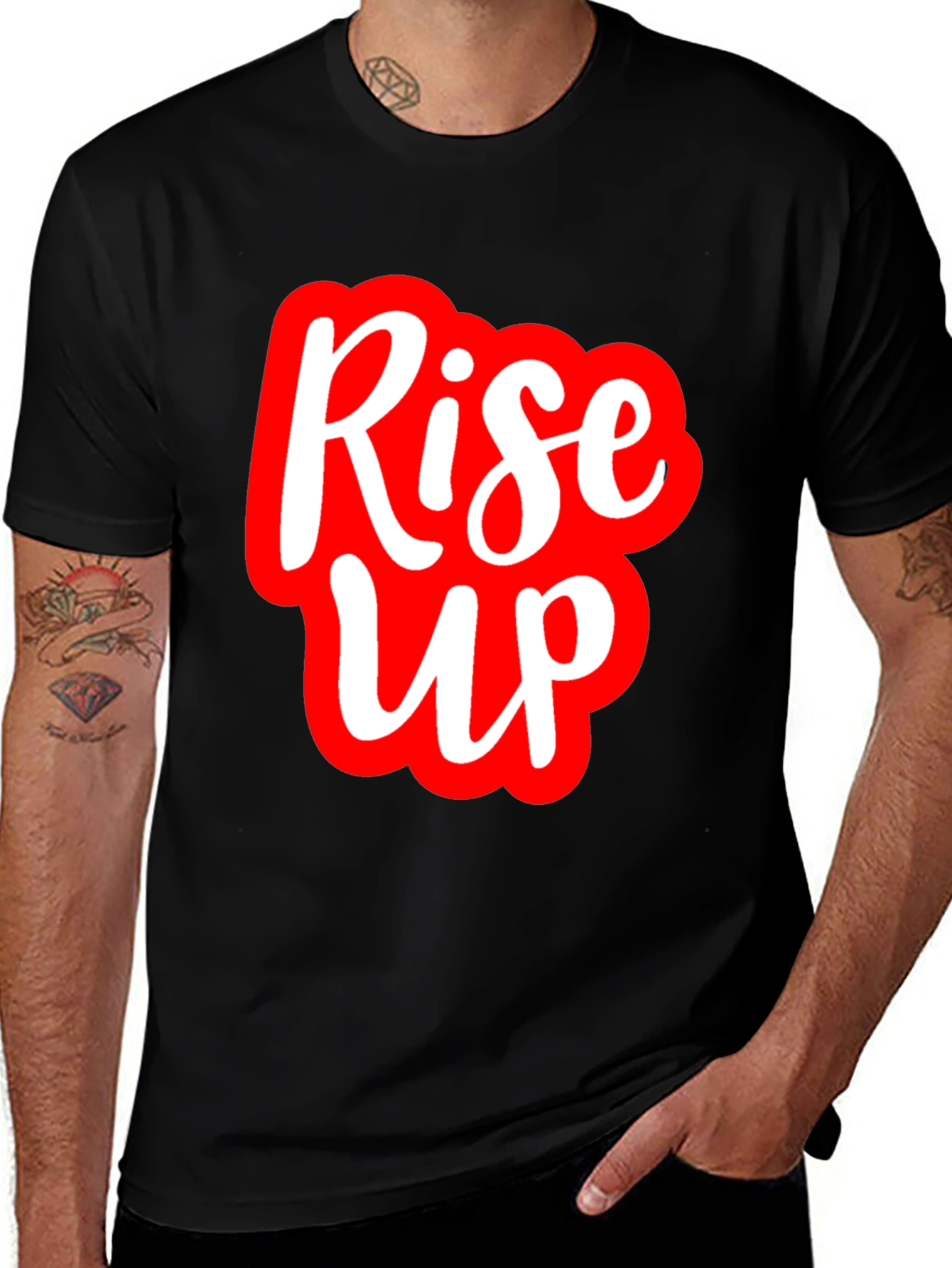 Rise Up Graphic Tee - Bold Statement Shirt