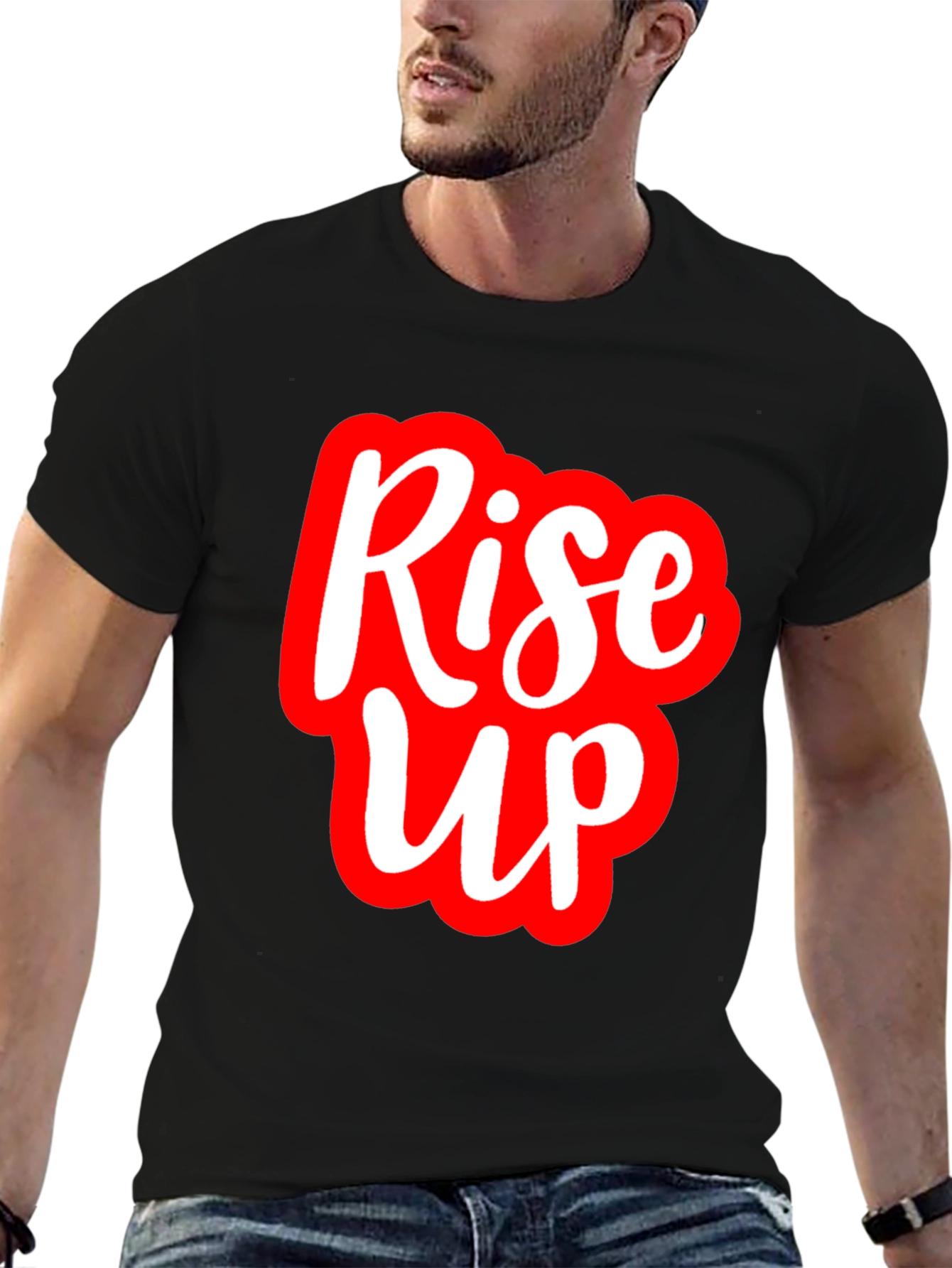 Rise Up Graphic Tee - Bold Statement Shirt