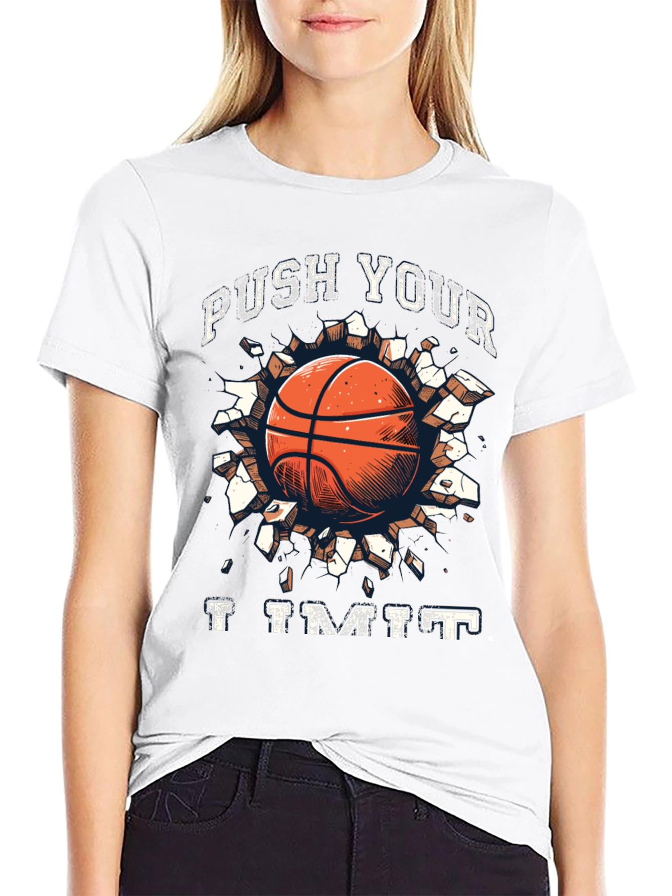 Push Your Limit Basketball Graphic Tee