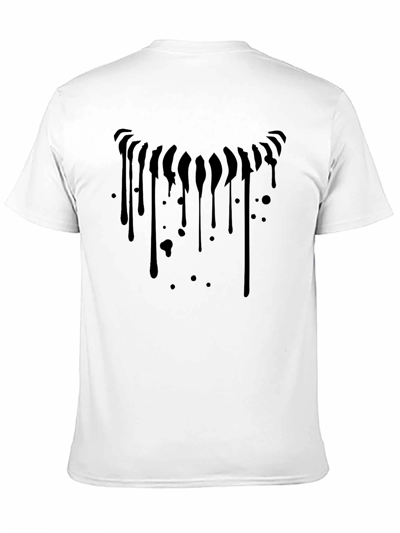 Black Drip Graphic Tee - Modern Style