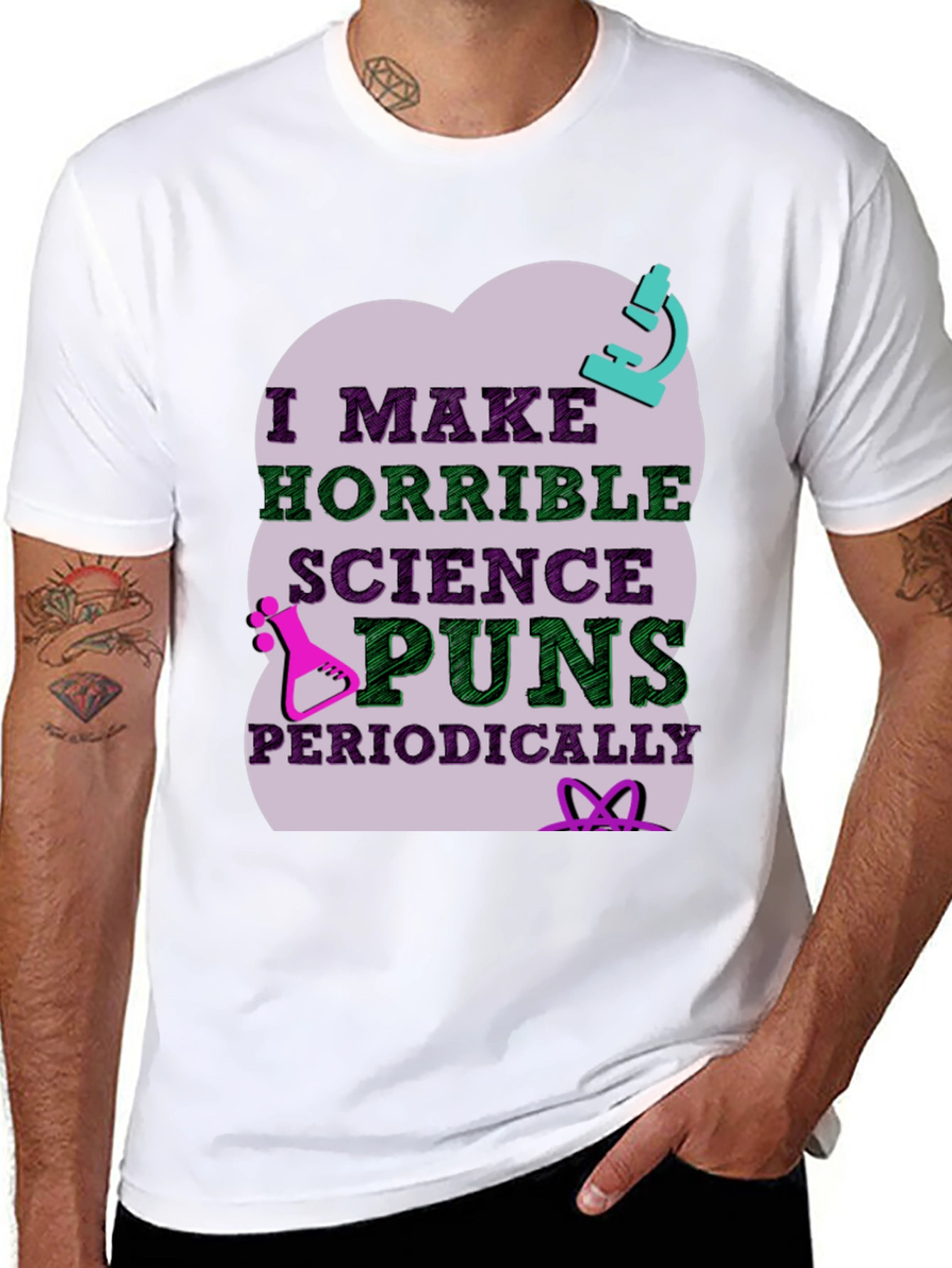 Science Puns T-Shirt - Horrible Periodically Funny!