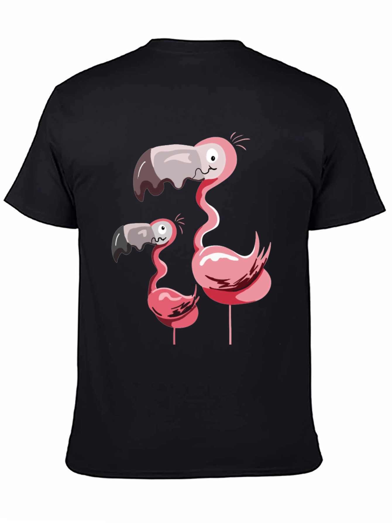 Funny Flamingo Family Graphic T-Shirt
