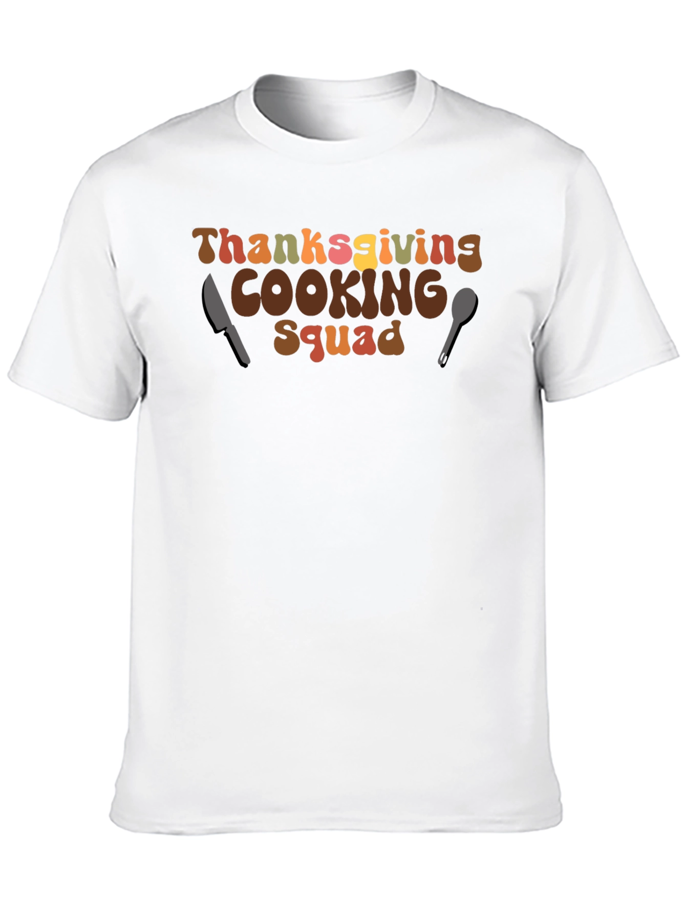 Thanksgiving Cooking Squad T-Shirt Retro Thanksgiving Tee