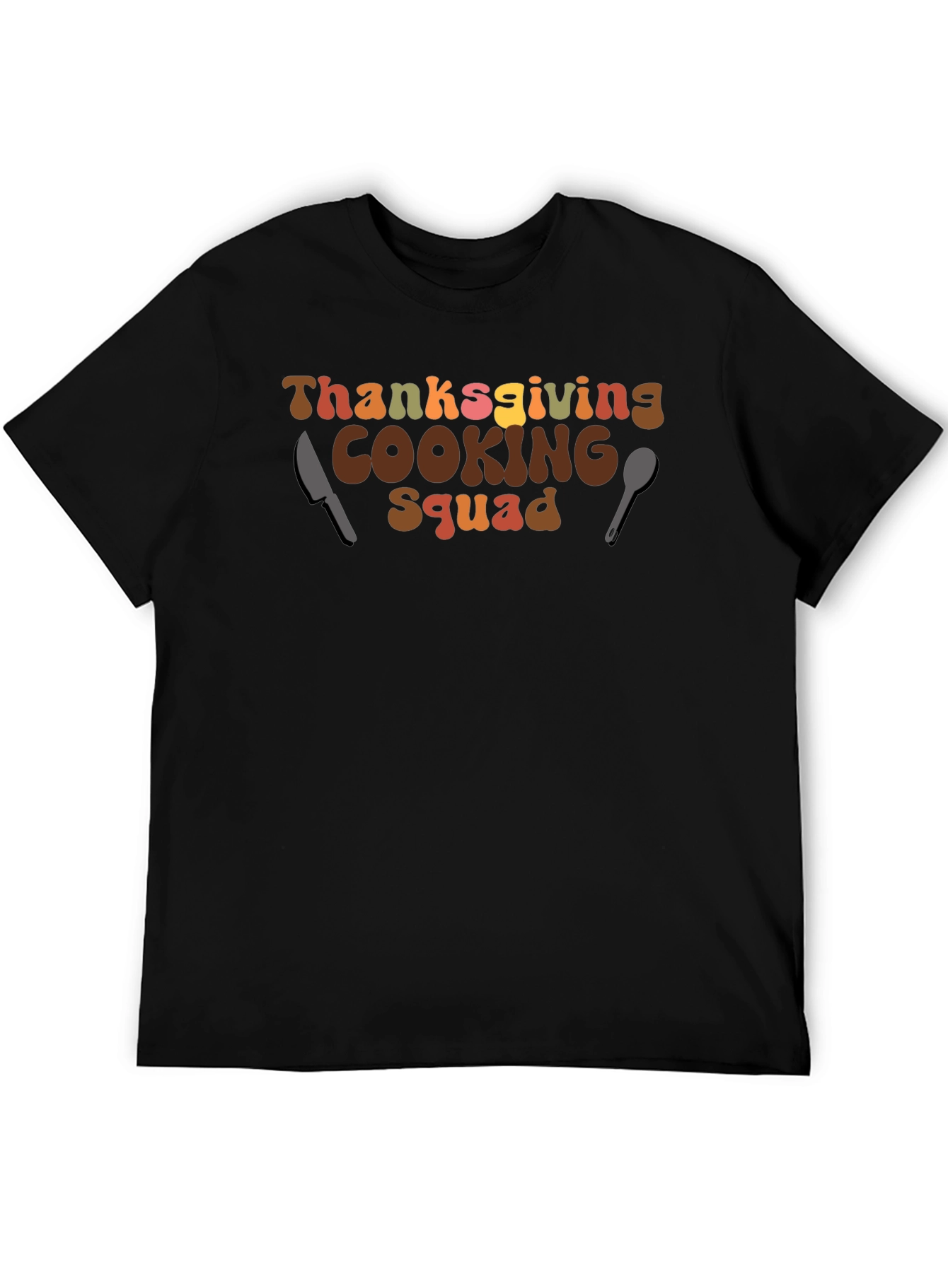 Thanksgiving Cooking Squad T-Shirt Retro Thanksgiving Tee