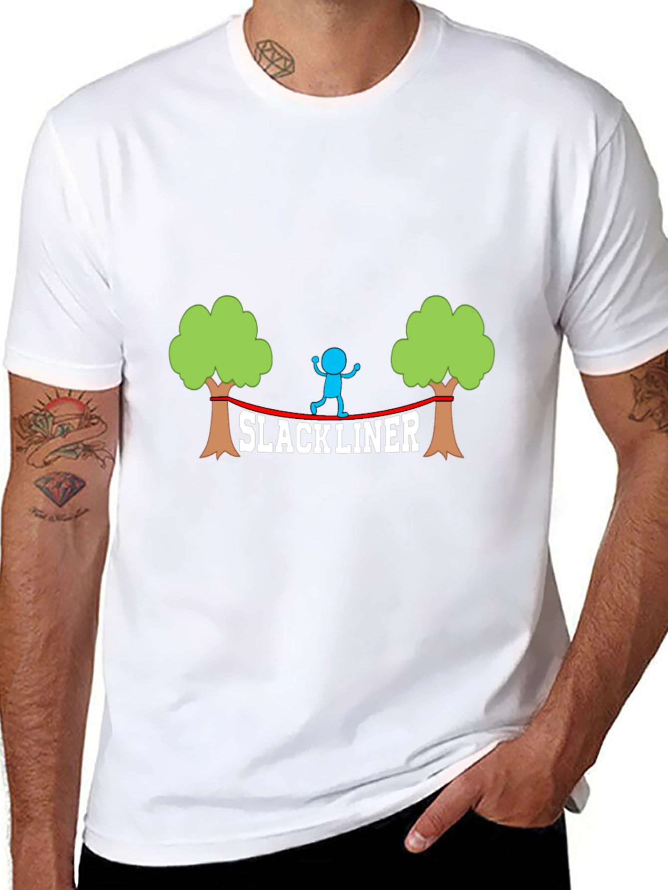 Slackliner Graphic T-Shirt - Balance & Adventure