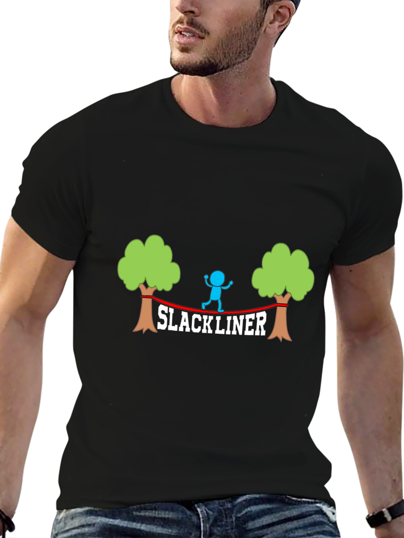 Slackliner Graphic T-Shirt - Balance & Adventure