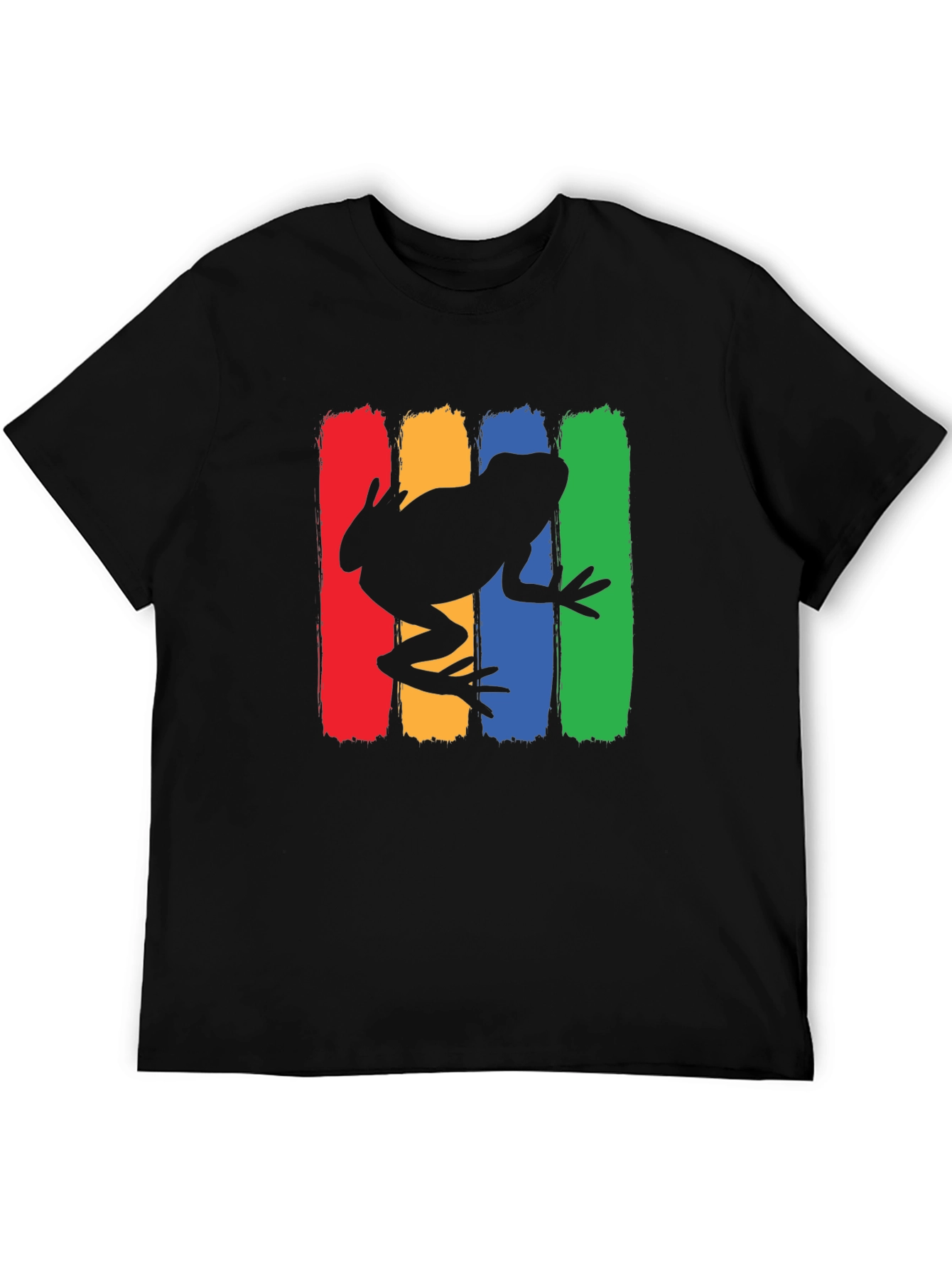 Retro Frog Graphic Tee - Mens Black T-Shirt