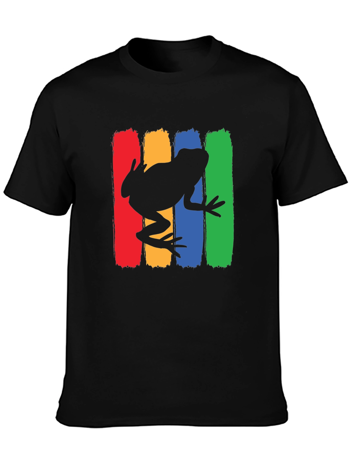 Retro Frog Graphic Tee - Mens Black T-Shirt