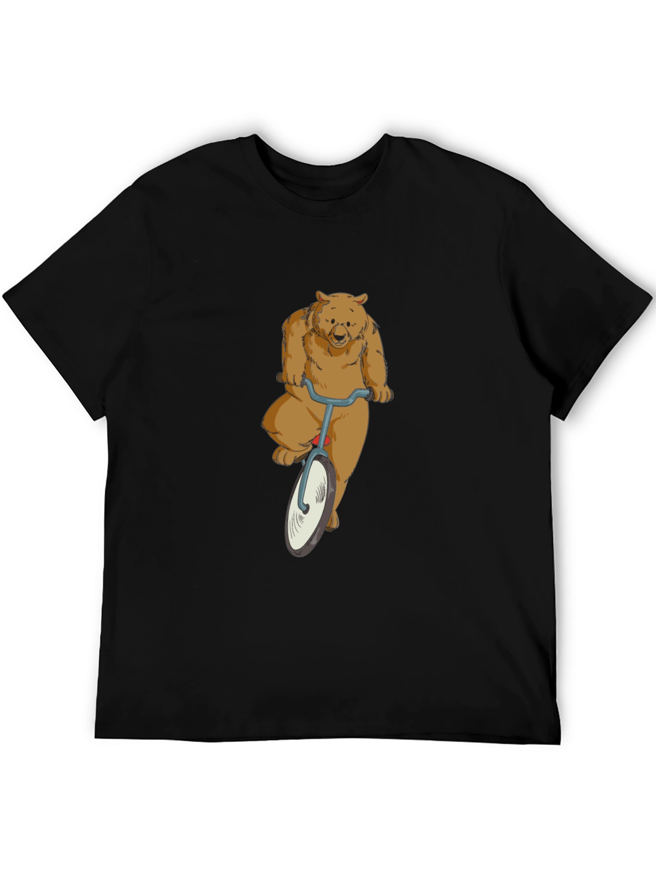 Bear on a Bike Graphic T-Shirt