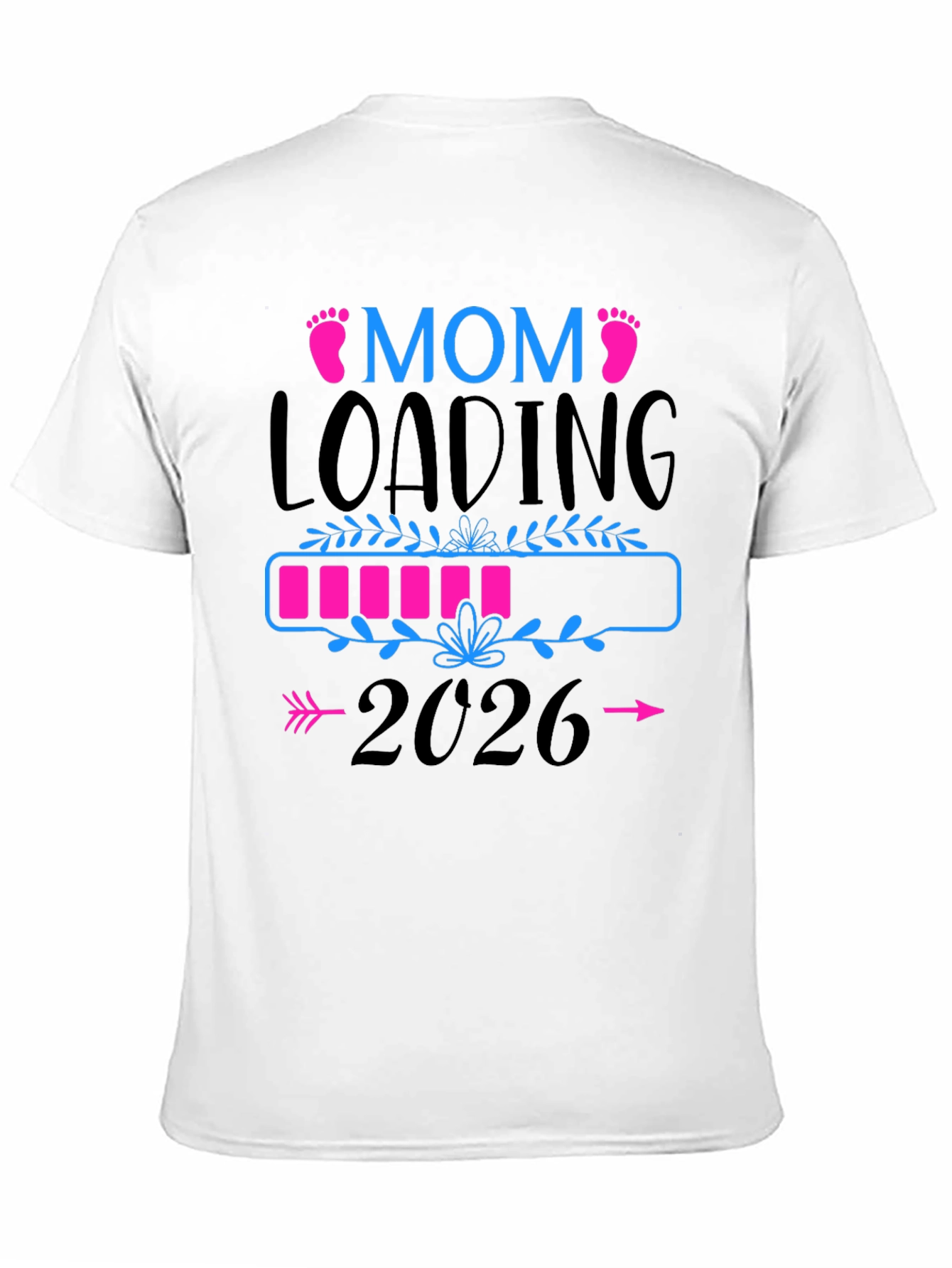 Mom Loading 2026 Pregnancy Announcement T-Shirt