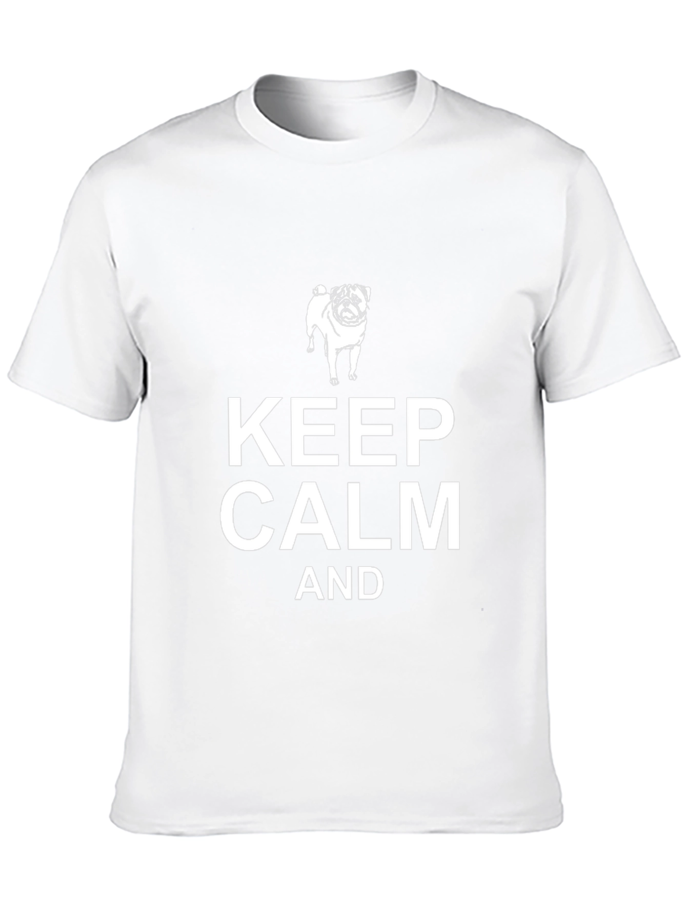 Keep Calm and Pug On Black T-Shirt