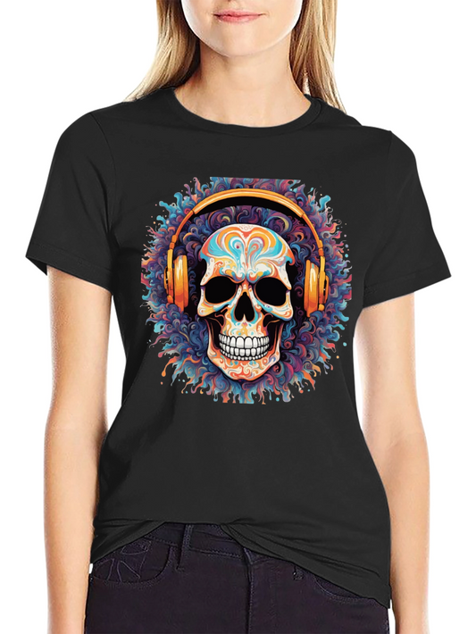Skull Headphones Graphic Tee