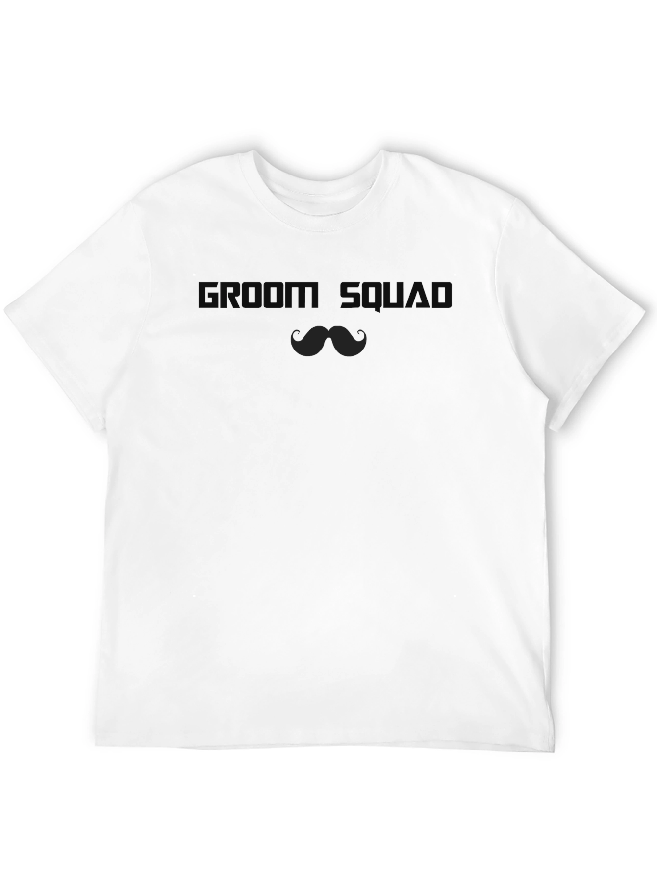 Groom Squad Crew Neck Graphic Tee - Black