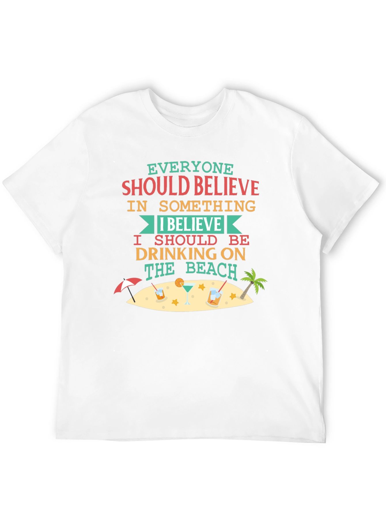 Drinking on the Beach T-Shirt - Summer Fun