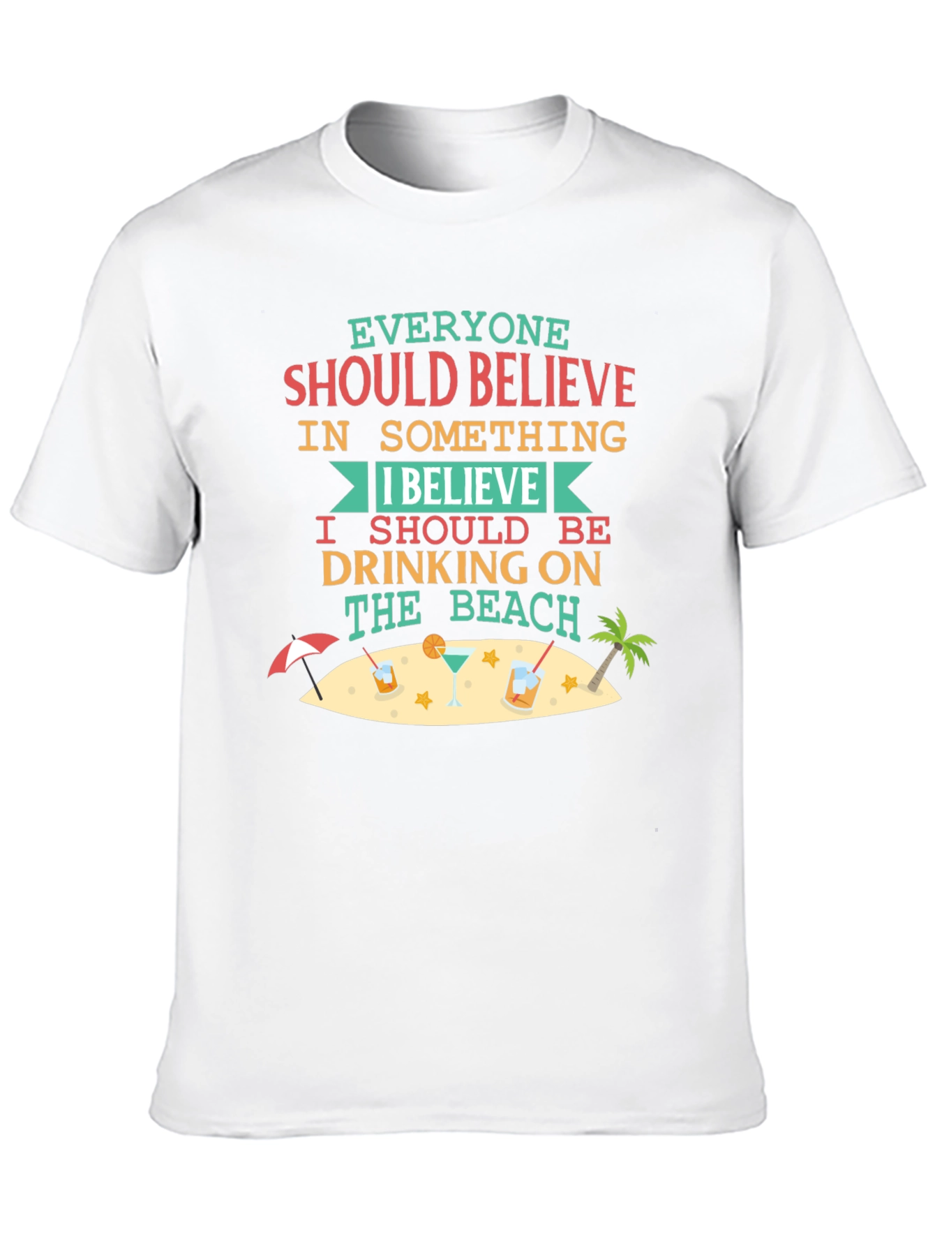 Drinking on the Beach T-Shirt - Summer Fun