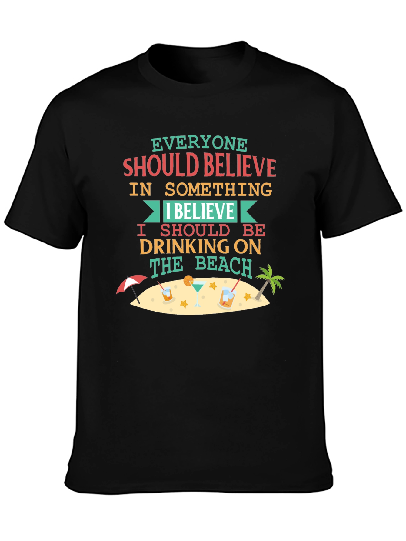 Drinking on the Beach T-Shirt - Summer Fun