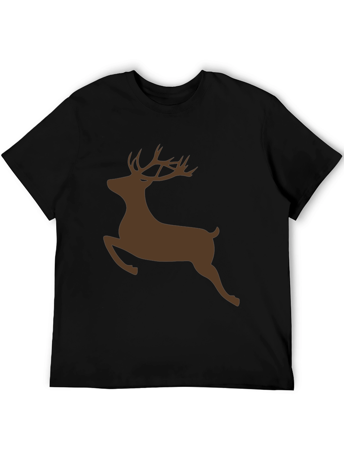 Deer Silhouette Black T-Shirt
