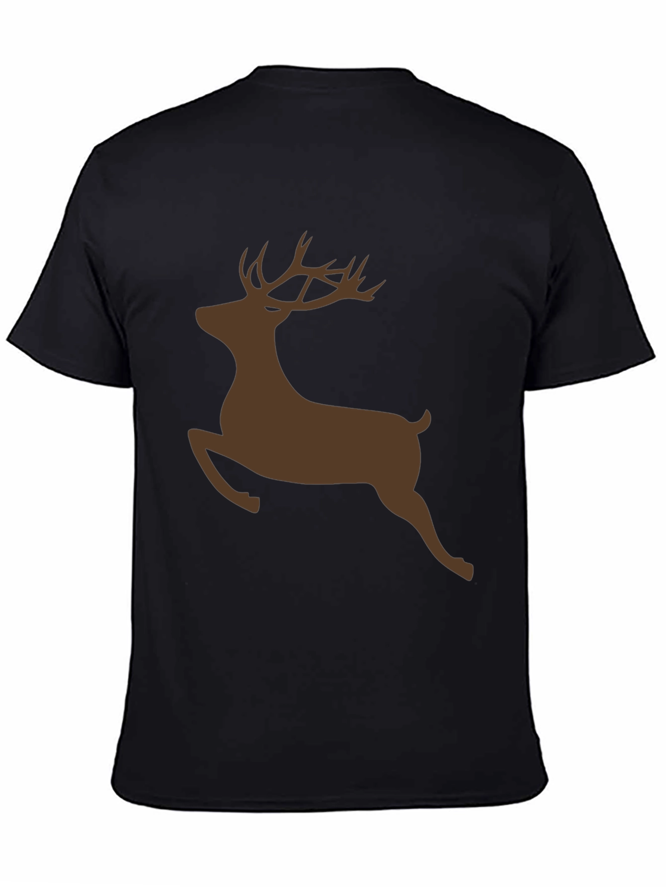 Deer Silhouette Black T-Shirt
