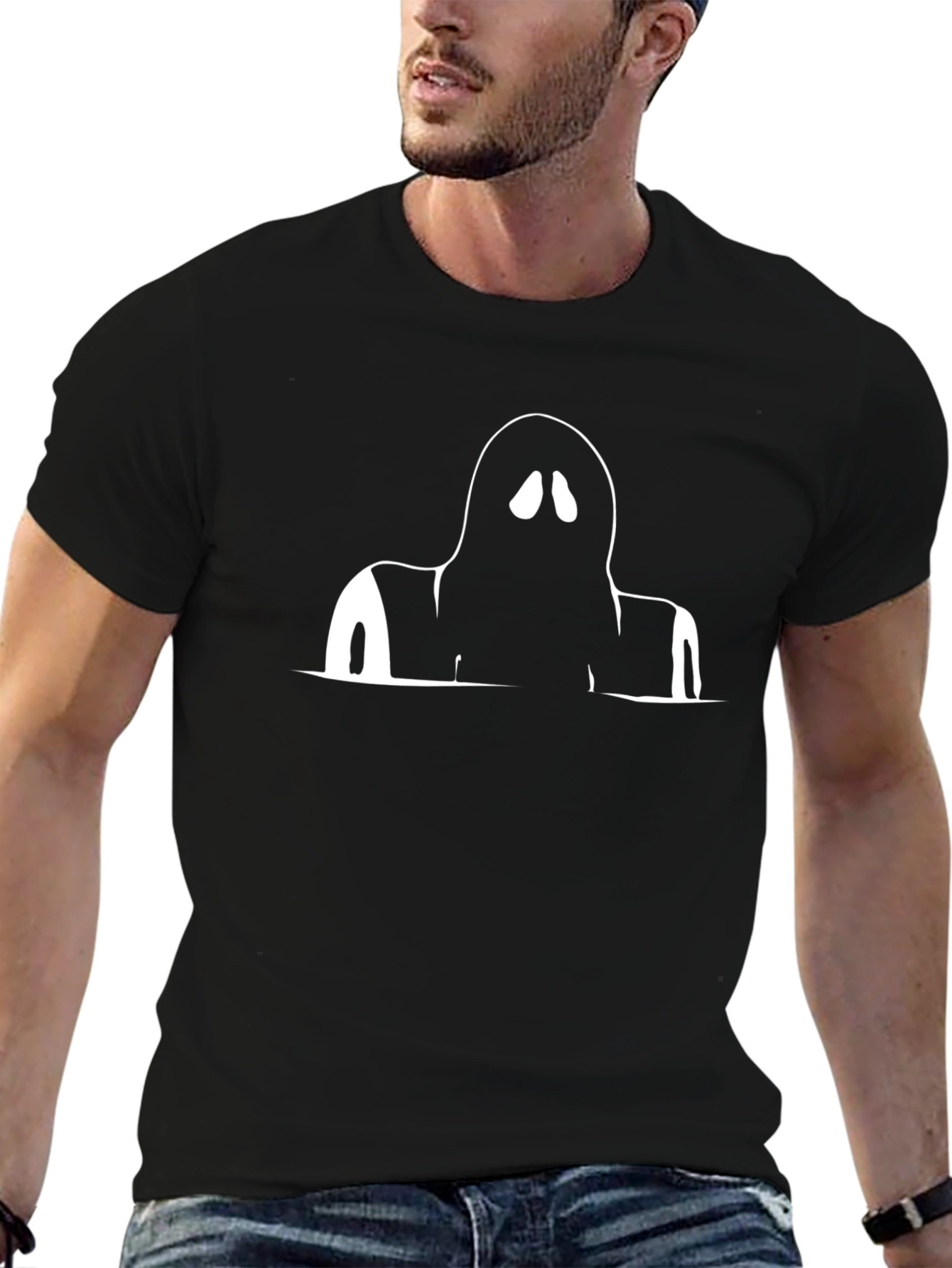 Ghost Graphic Black T-Shirt