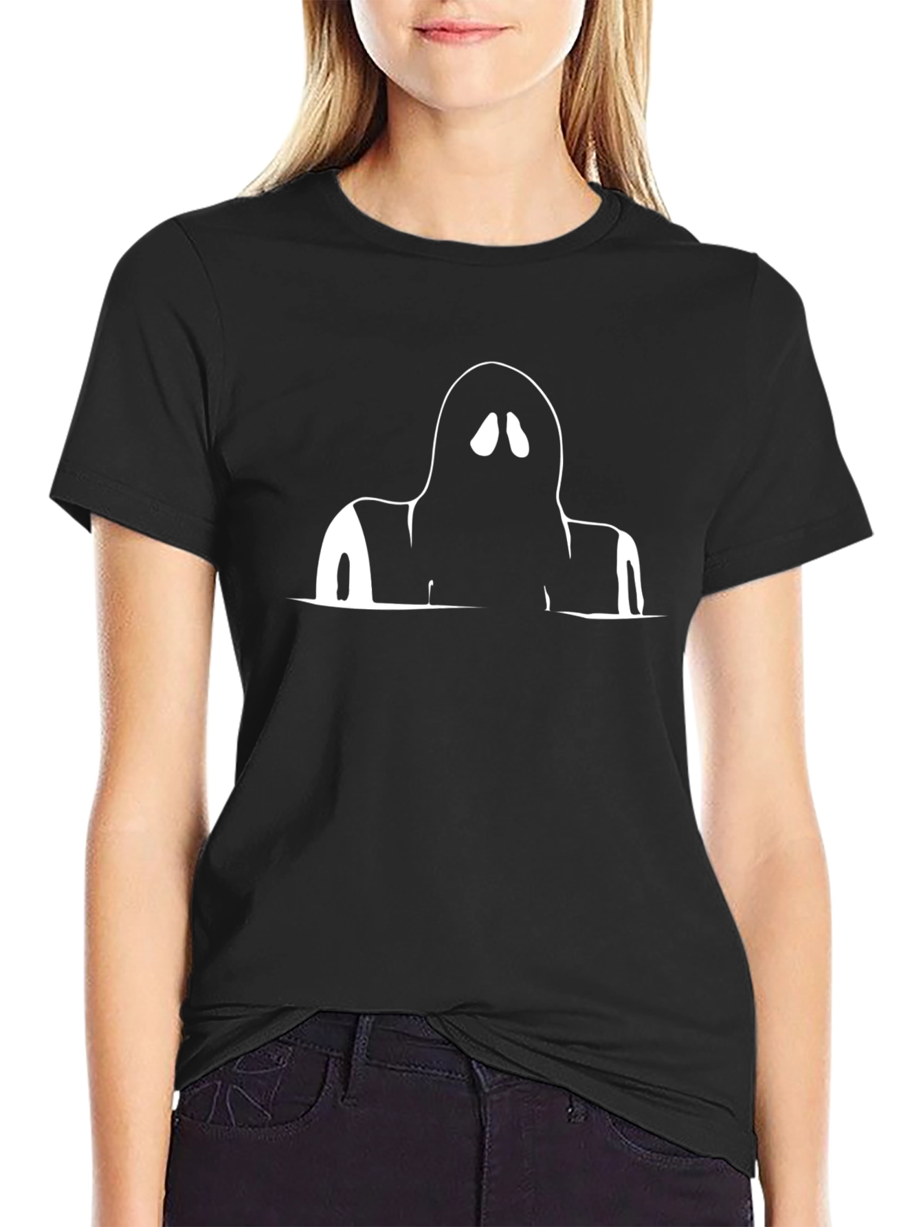 Ghost Graphic Black T-Shirt