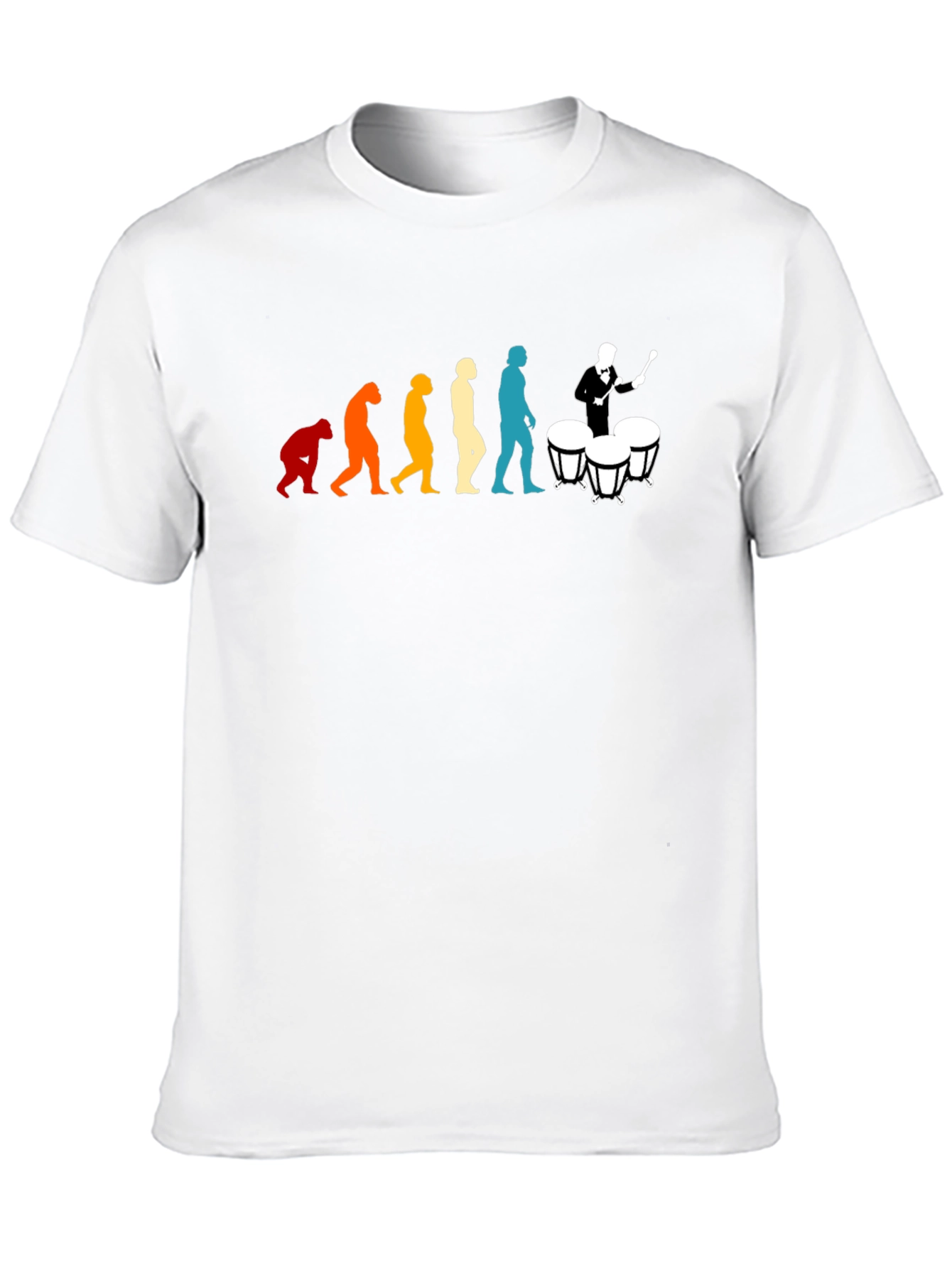 Evolution of Drummer T-Shirt: Humorous Music Tee
