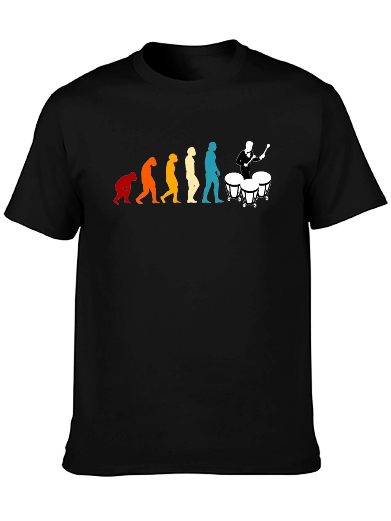 Evolution of Drummer T-Shirt: Humorous Music Tee