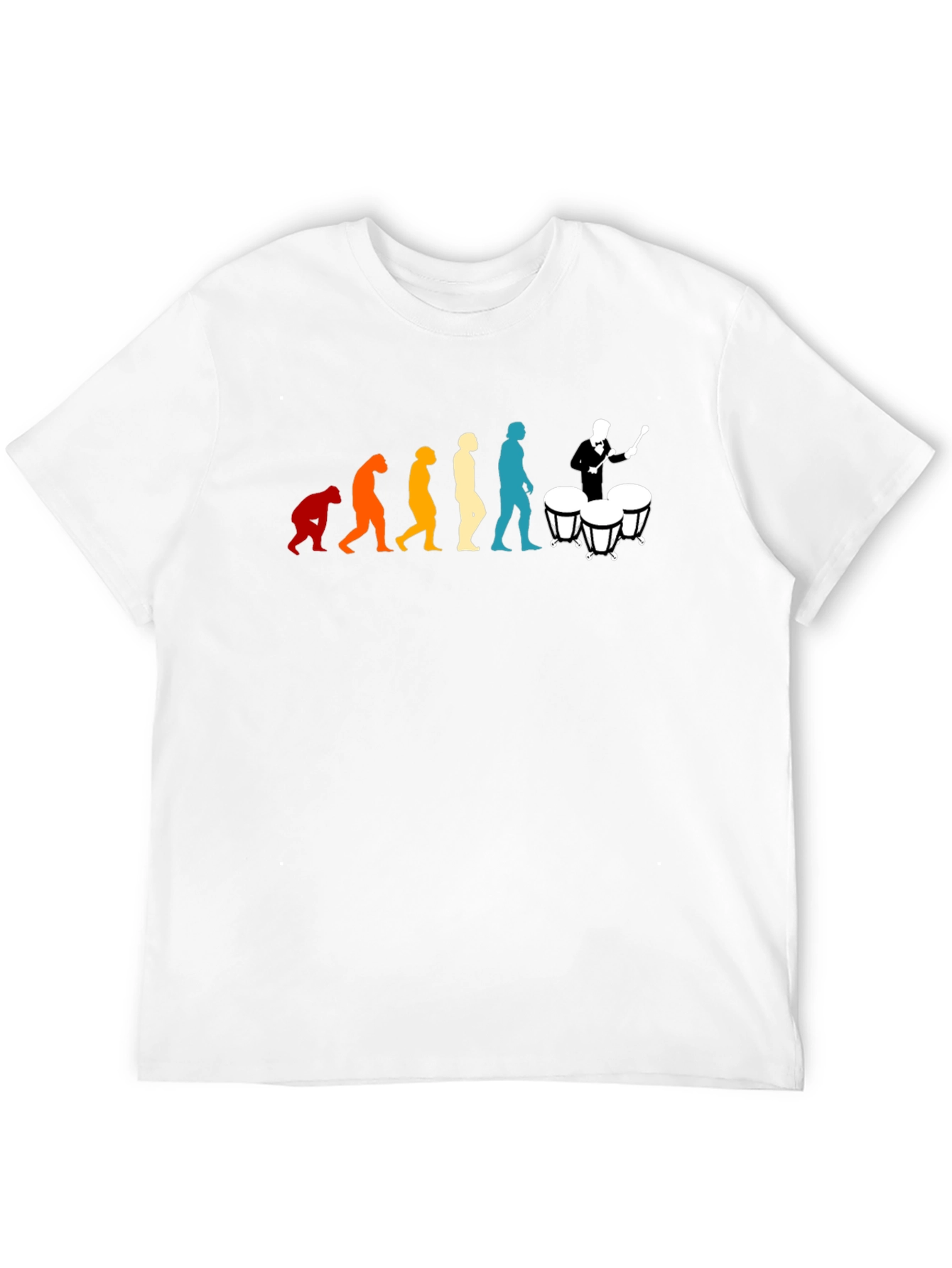 Evolution of Drummer T-Shirt: Humorous Music Tee