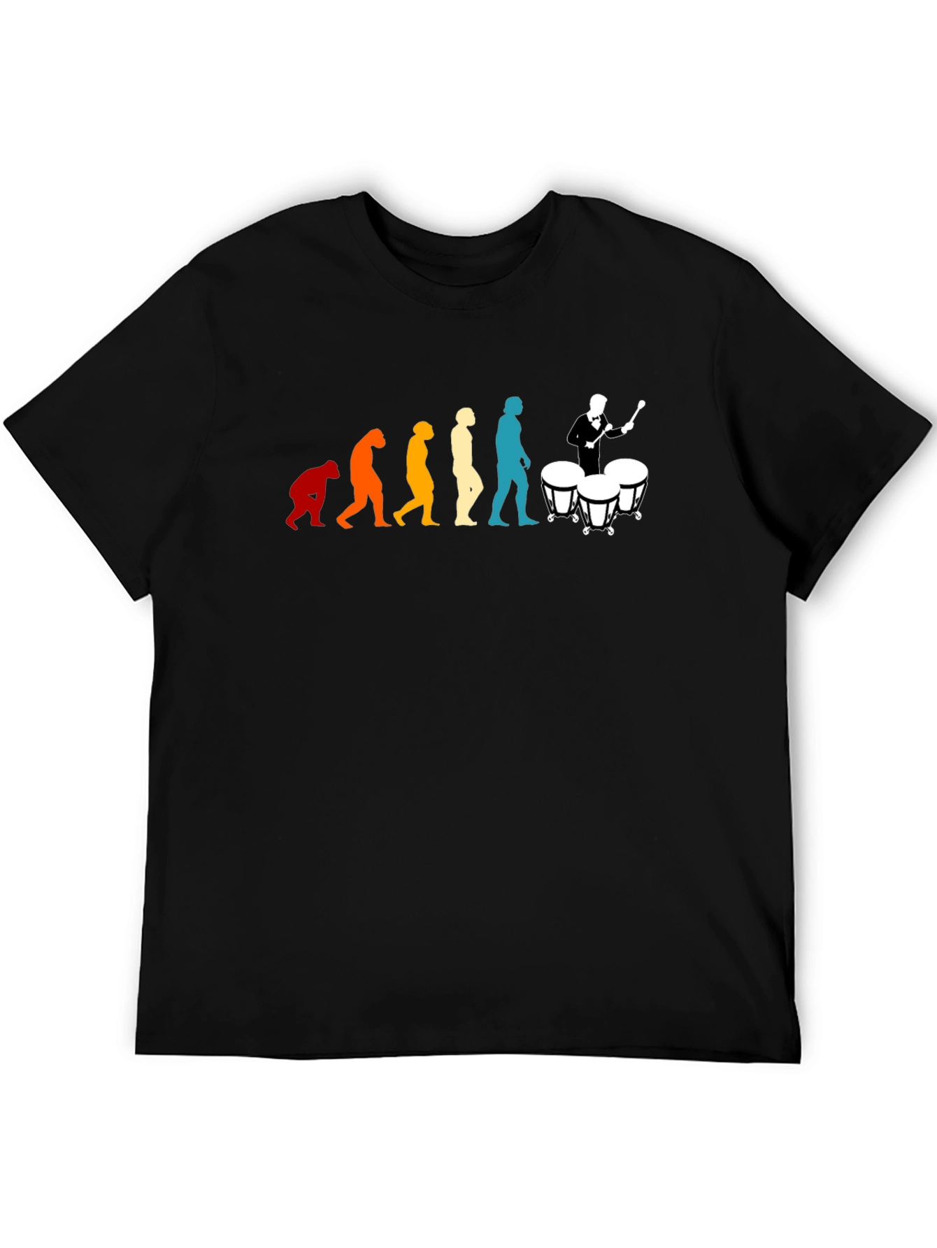 Evolution of Drummer T-Shirt: Humorous Music Tee