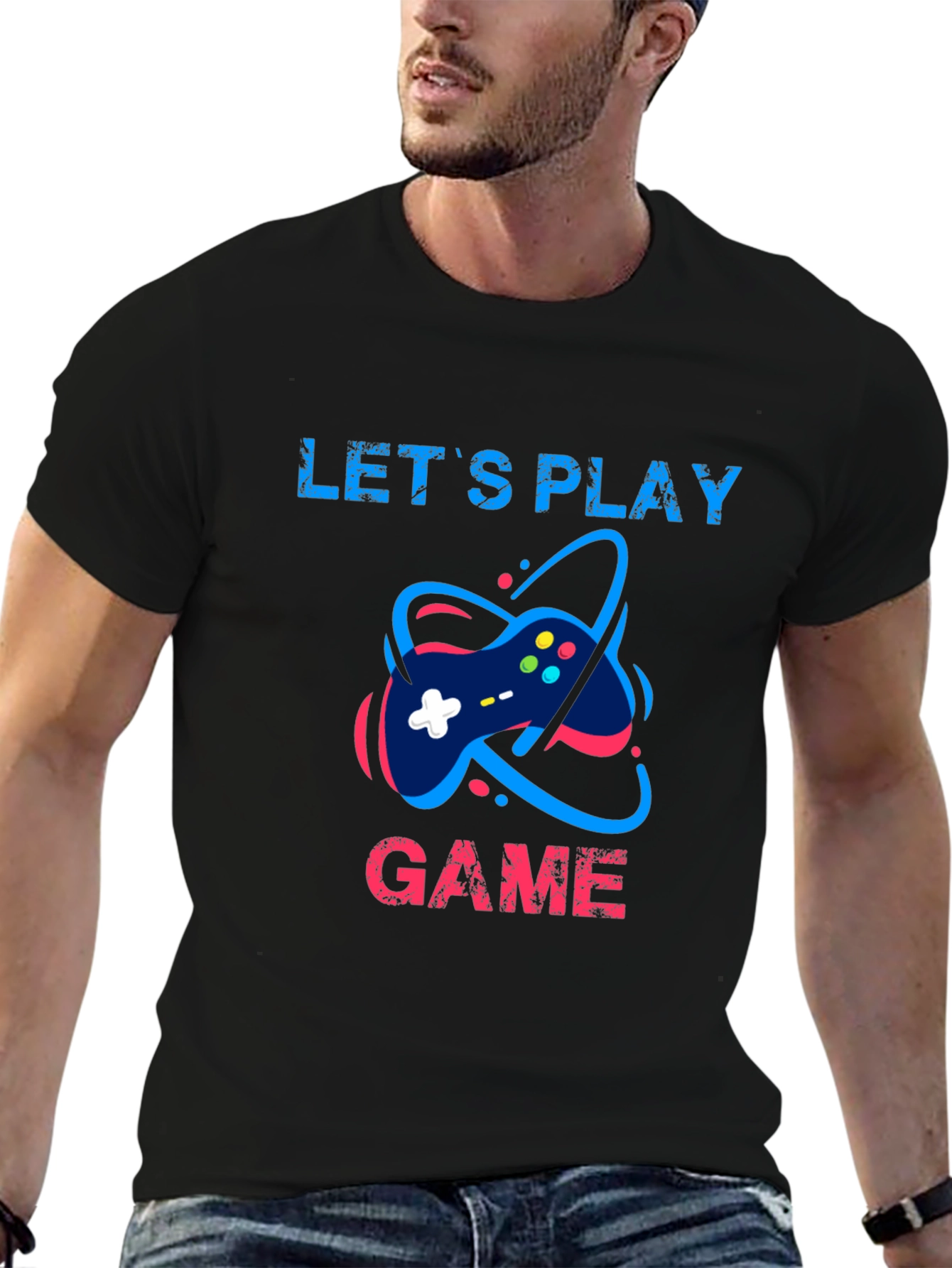 Lets Play Game T-Shirt - Gamer Style