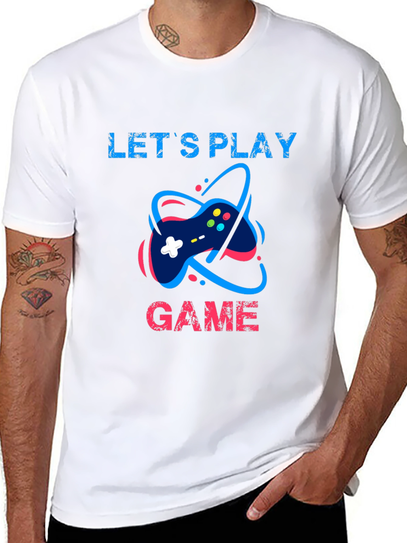 Lets Play Game T-Shirt - Gamer Style
