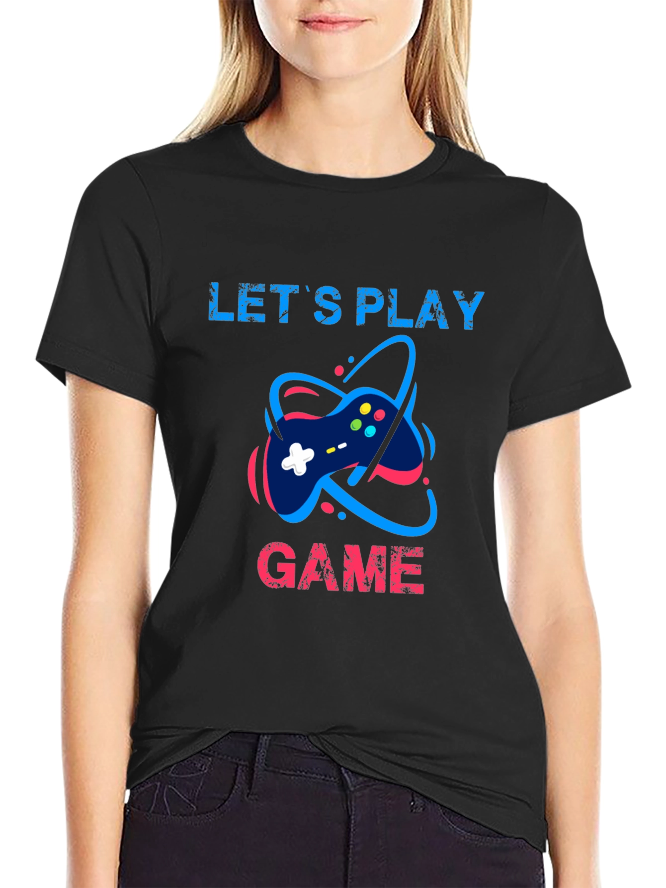 Lets Play Game T-Shirt - Gamer Style