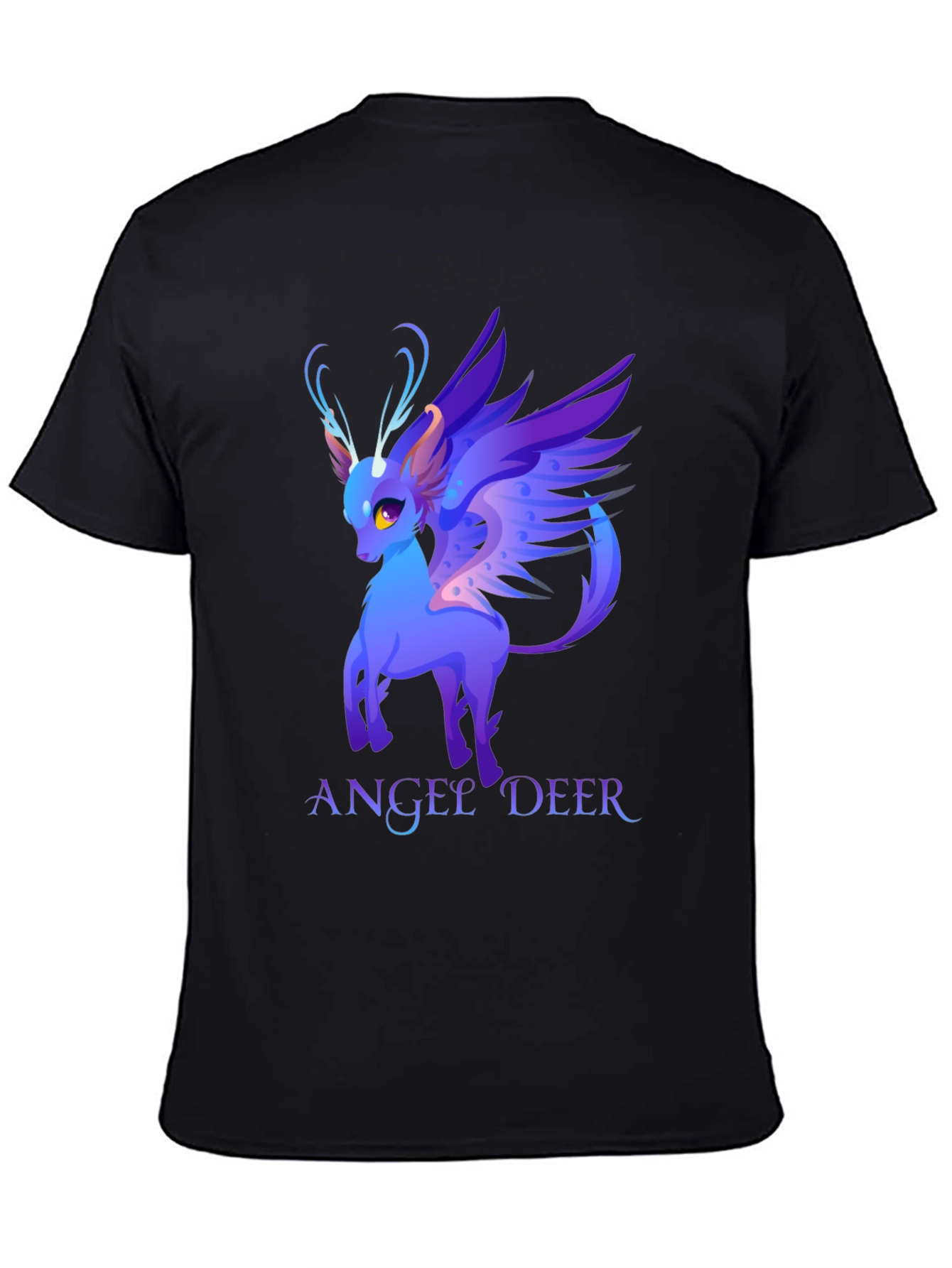 Angel Deer Graphic Tee - Fantasy Animal Shirt