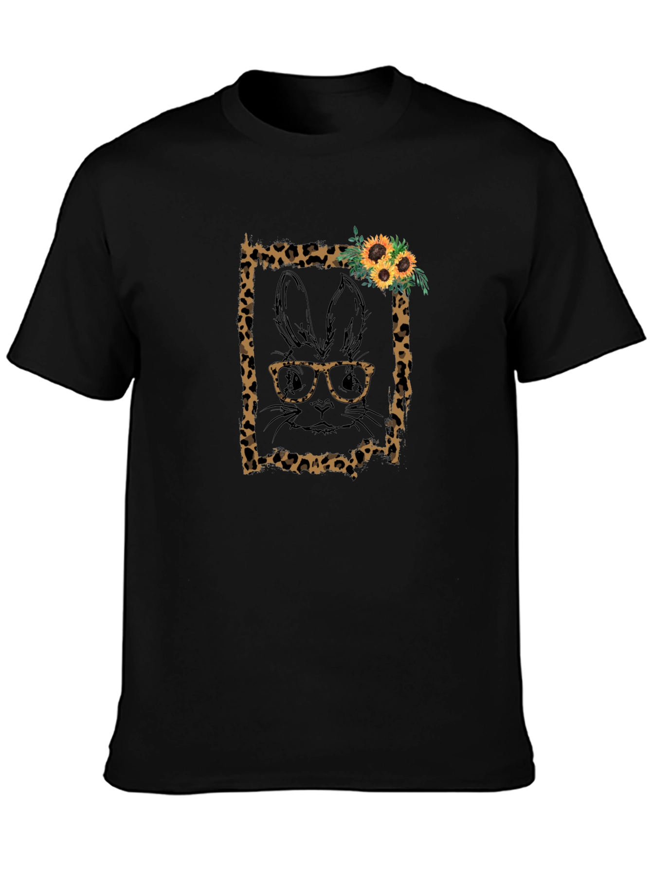 Bunny Leopard Print Tee