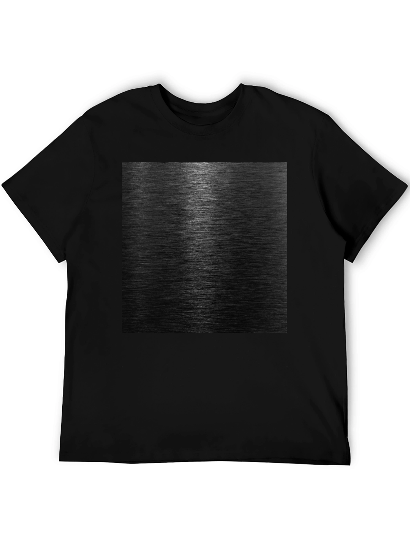 Sleek Black Metal Texture Graphic Tee