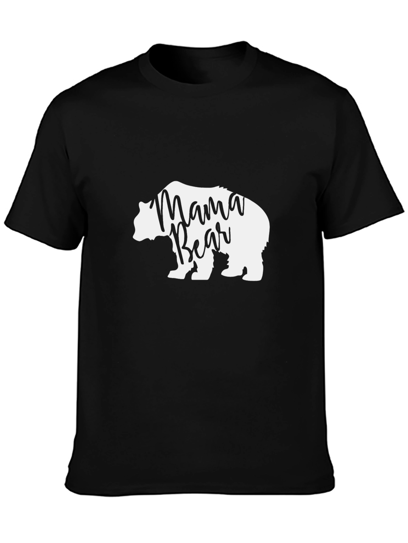 Mama Bear Graphic Tee - Black Unisex T-Shirt
