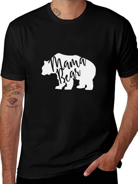 Mama Bear Graphic Tee - Black Unisex T-Shirt